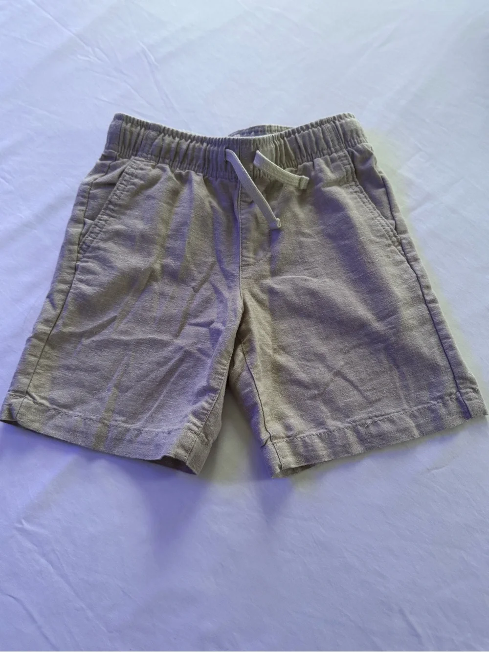 Old Navy Kids Drawstring Shorts - Navy & Light Beige